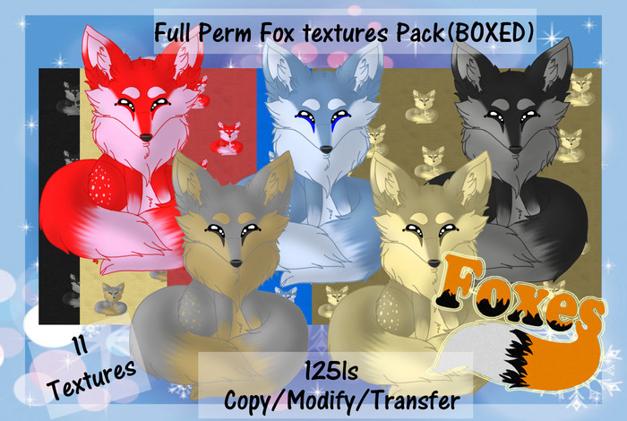 Full Perm Fox textures Pack(BOXED)