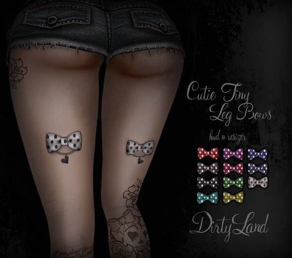 DL:: Cute Tiny Leg Bows