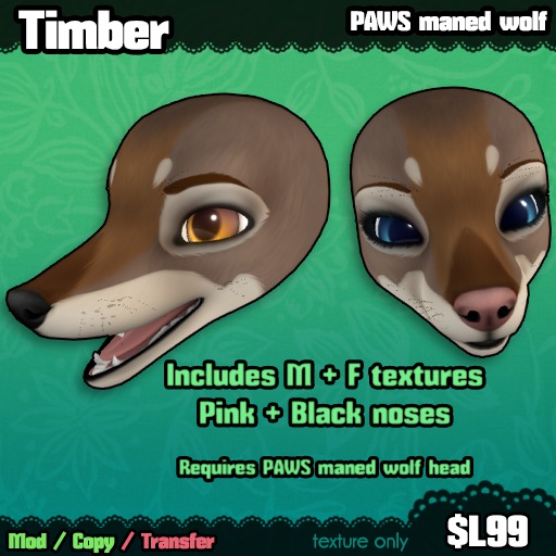 Ferine : Timber - PAWS head