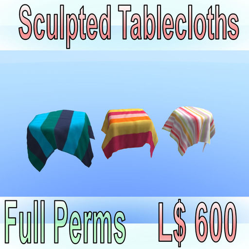 Full perms Sculpted Tablecloth