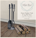 What next hanne fireplace tools logs 800
