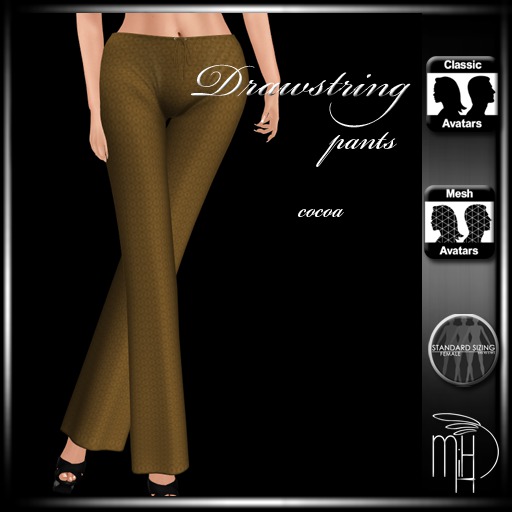 !MiH Drawstring pants - cocoa