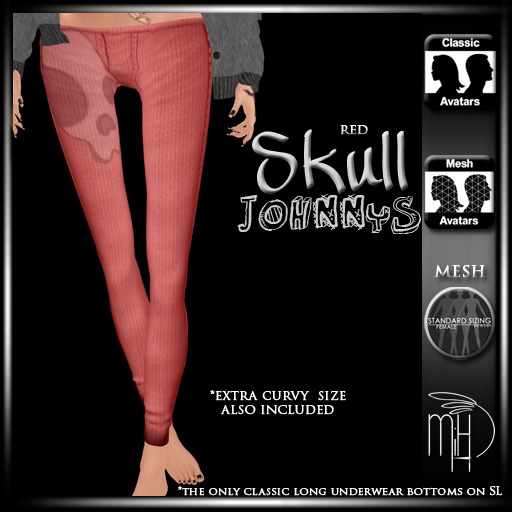 !MiH Longjohns - red skull