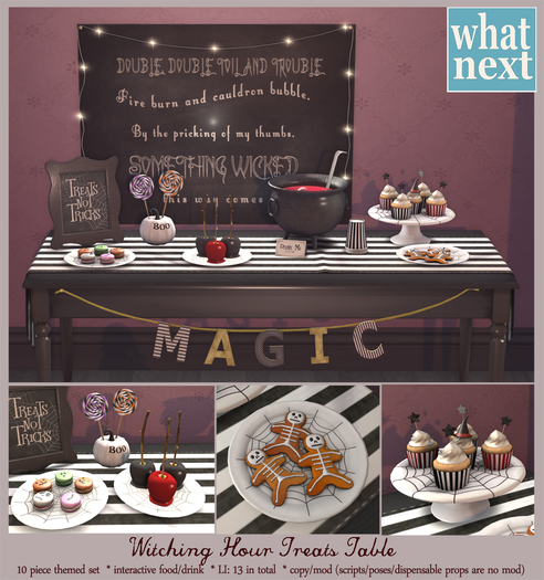 {what next}Witching Hour Treats Table - Full Set  (boxed)