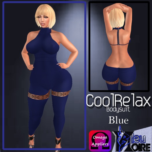{BN)CoolRelax Bodysuit - Blue
