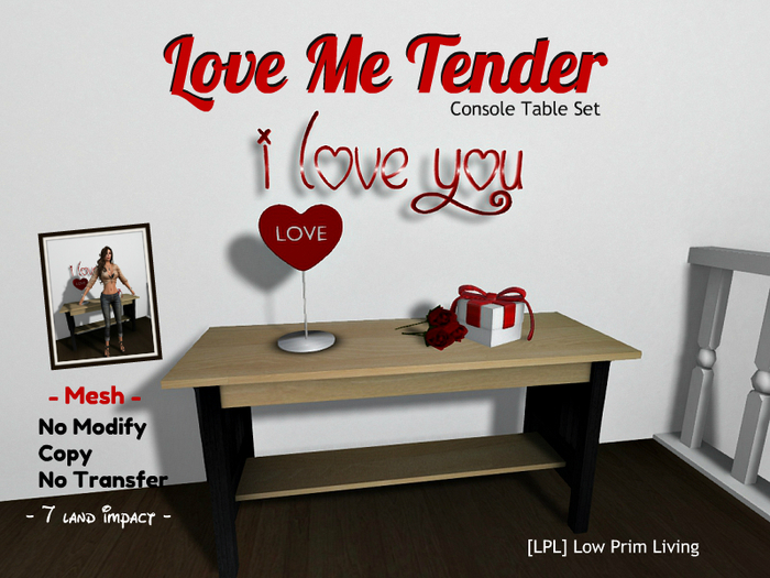 [LPL] Love Me Tender Console Table Set (boxed)