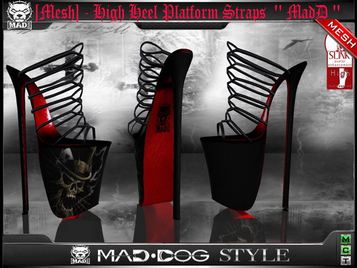 [Mesh] - High Heel Platform  Straps  '' MadD ''  