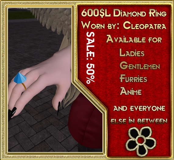 [ACroft][Gift]Cut DDiamond Ring