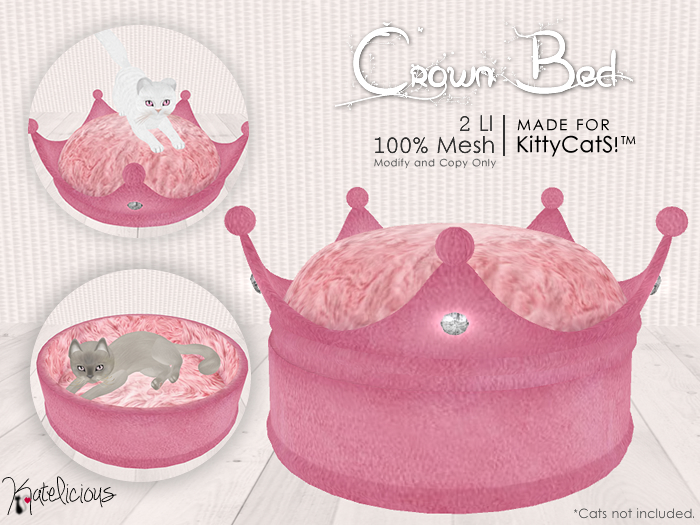 [Katelicious] Crown Bed - Pink ( MESH )