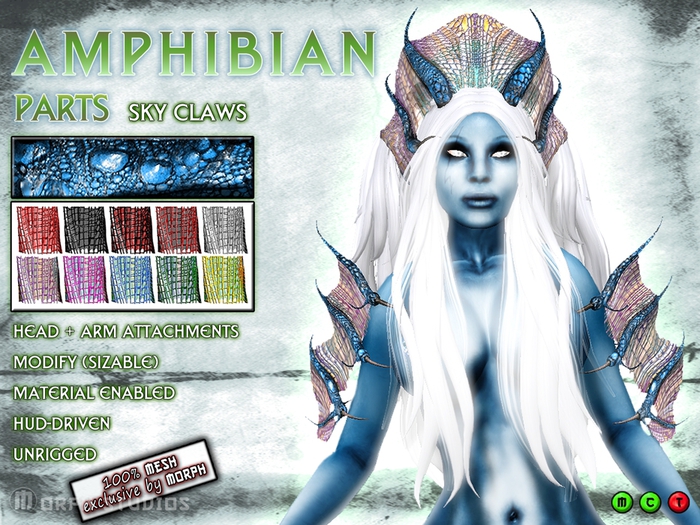 0o MORPH Amphibian parts GREEN
