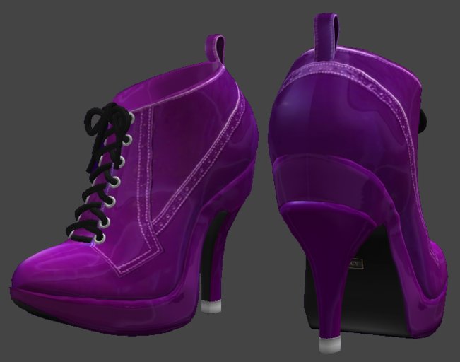 Juicy Victorian Ankle Boots - Grape (purple)