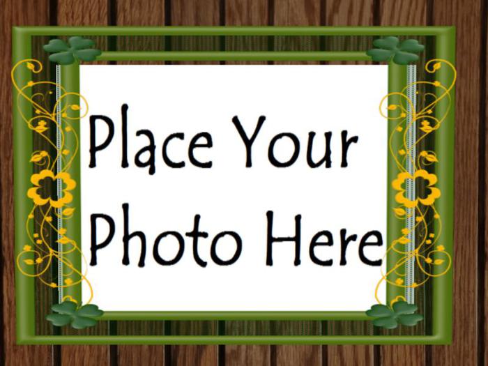 Golden Flowers - St Patrick's Frame