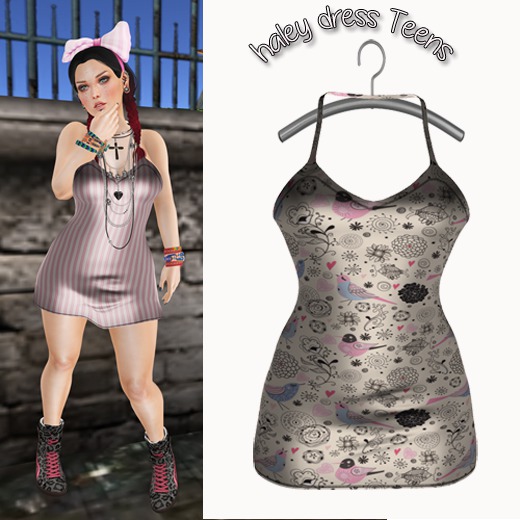 Haley Dress_teens  white