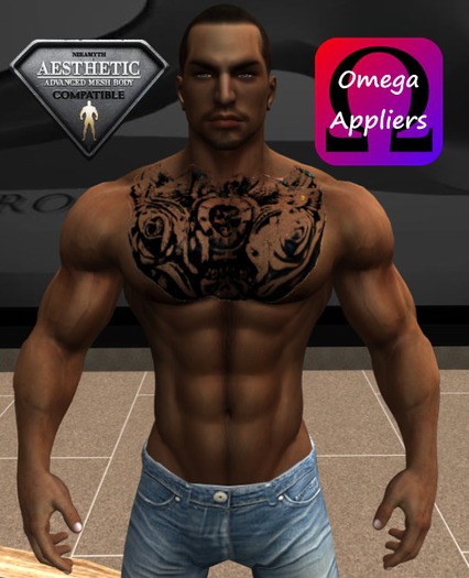 RIPPER'S TATTOO HUD A&O BIKER CHEST TAT 2 (WEAR ME)