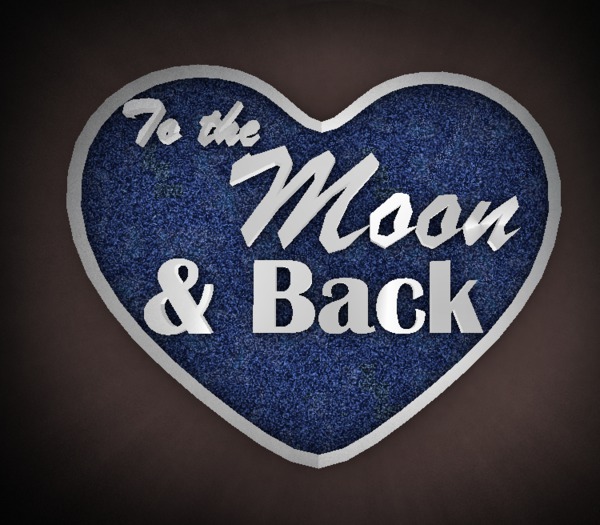 To The Moon and Back -Silver And Blue