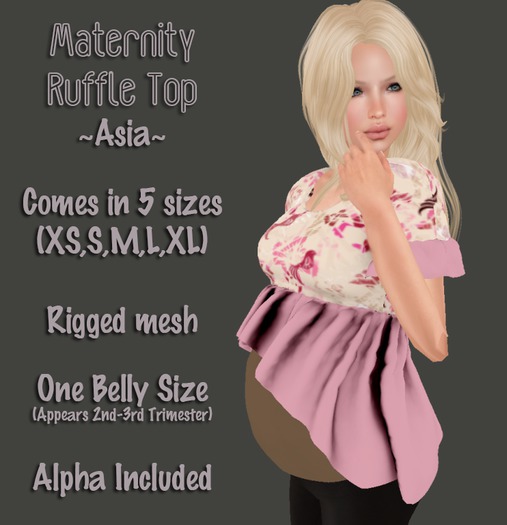Maternity Ruffle Top - Asia