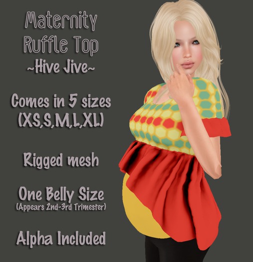 Maternity Ruffle Top - Hive Jive