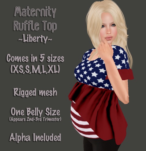 Maternity Ruffle Top - Liberty