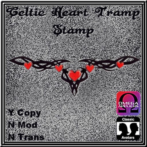 Celtic Heart Tramp Stamp BOXED