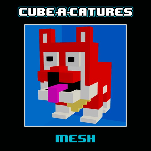 Cube-A-Catures: Heart Dog