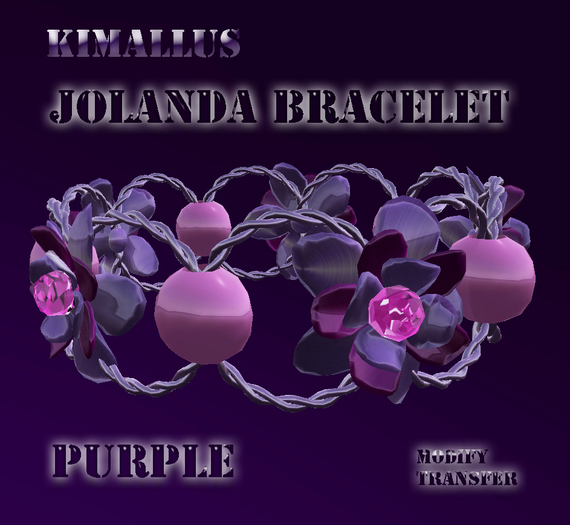 Jolanda Bracelet purple