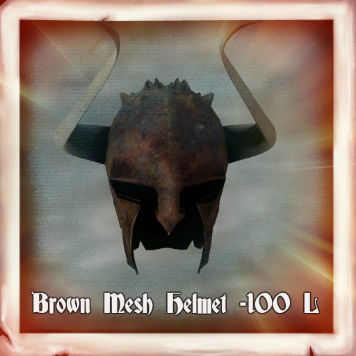 Brown Mesh Helmet