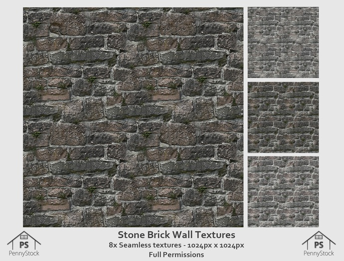 PennyStock - Seamless Old Stone Brick Wall Textures
