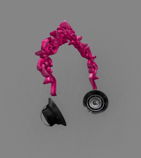 pink headphone