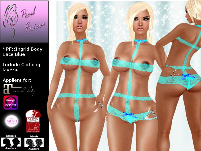 *PF::Ingrid Body Lace Blue