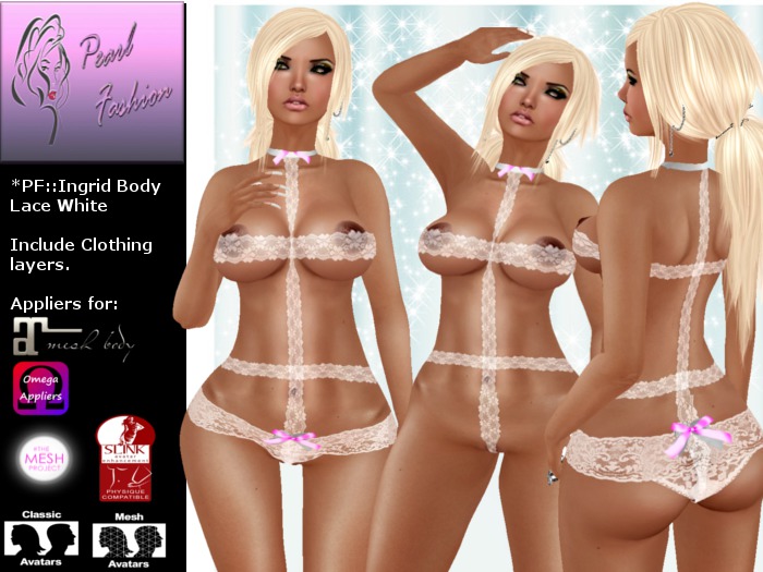 *PF::Ingrid Body Lace White