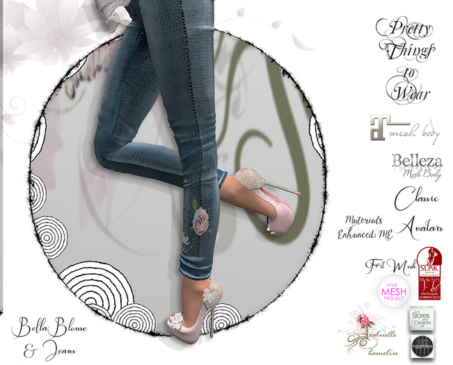 .::Pretty Things::. Bella Blouse and Jeans - Blueberries