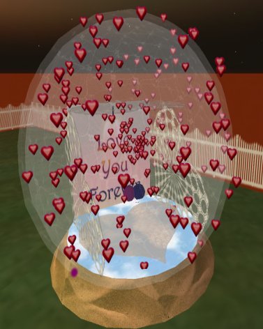 I love you Globe - Cuddle pose - No Rotation & emitter