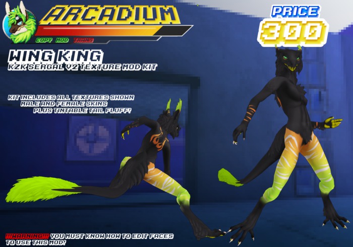 [Arcadium] Wing King Sergal V2 Mod Kit