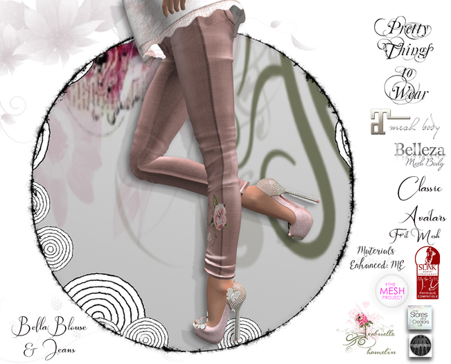 .::Pretty Things::. Bella Blouse and Jeans - Rose She