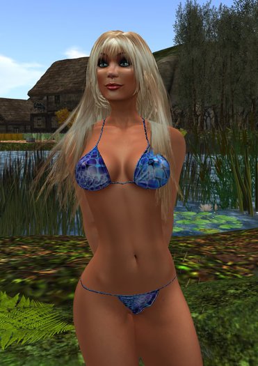 Jayne's Wild Blue Bikini