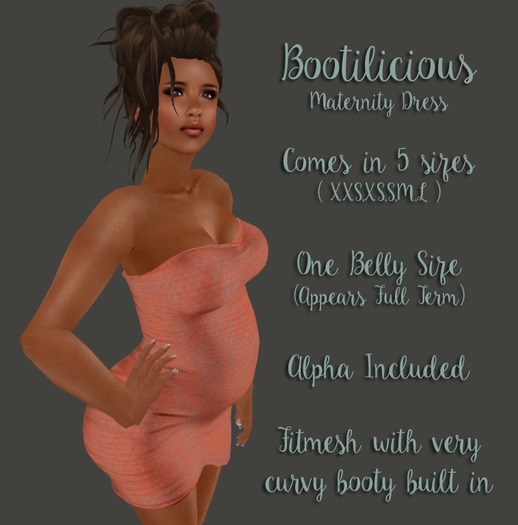 Bootilicious Maternity Dress - Baby Blue