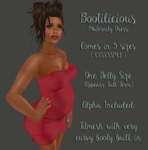 Bootilicious Maternity Dress - Baby Blue