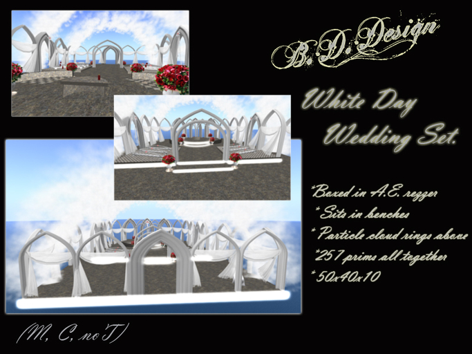 .::B.D.Design::.White Day Wedding Set