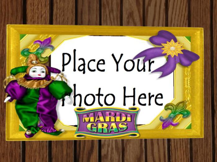 Mardi Gras Photo Frame III