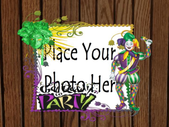 Mardi Gras Photo Frame II
