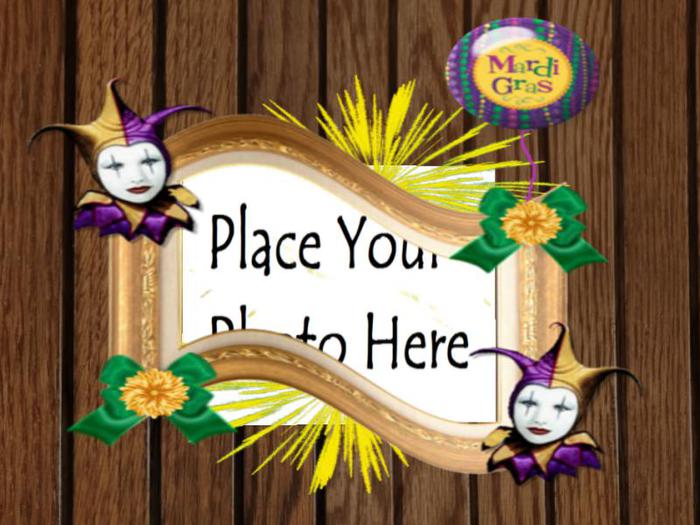 Mardi Gras Photo Frame IV