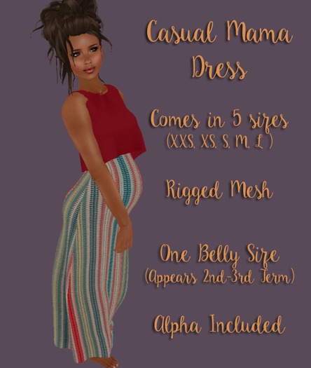 Casual Mama Dress - Rouge