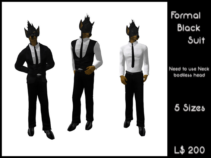 Formal Black Suit K & K Store