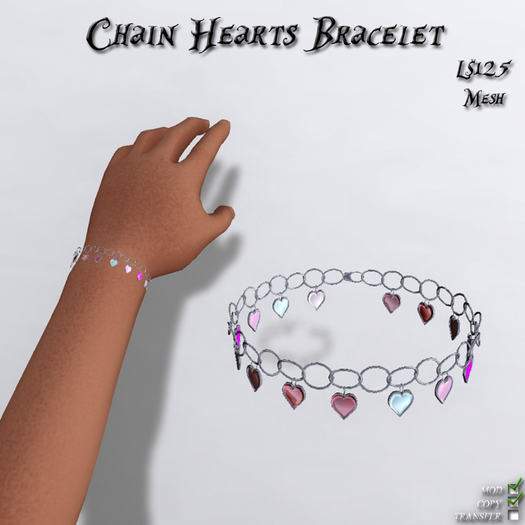 Chain Hearts Bracelet