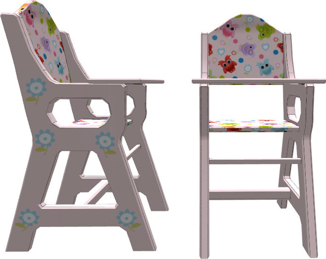 Booster Chair - Cute Owls