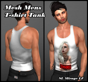 Beautiful girl from SL v. 0.3 Mesh Mens T-shirt Tank