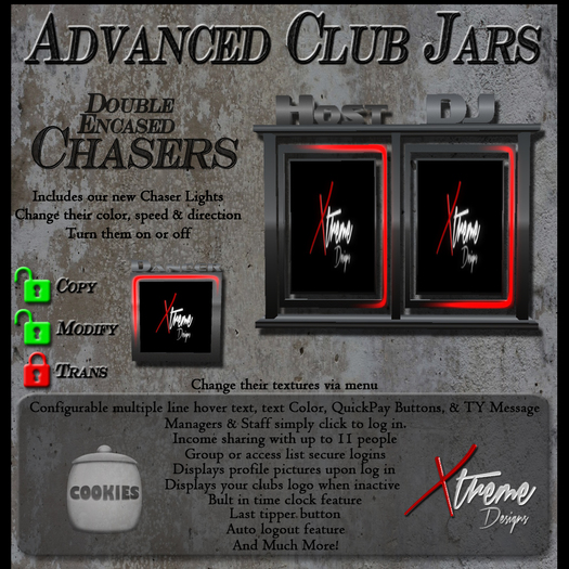 Copyable % Splitting Club Login TipJars - Double Encased Chaser -
