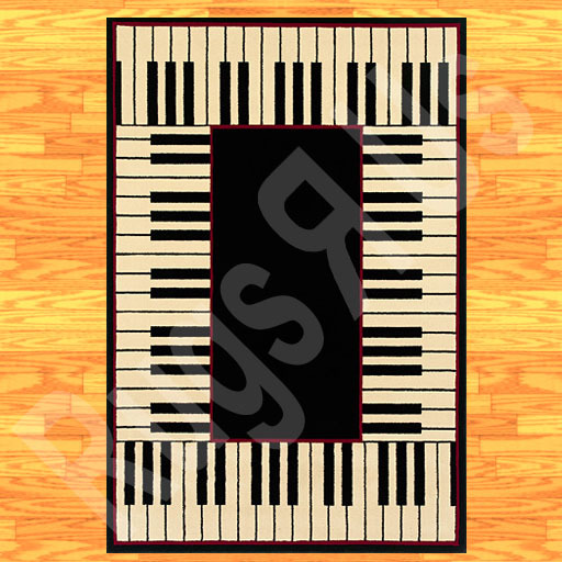 Rug - Contemporary - Piano Keys - 001