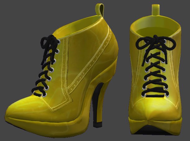 Juicy Victorian Ankle Boots - Banana (yellow)