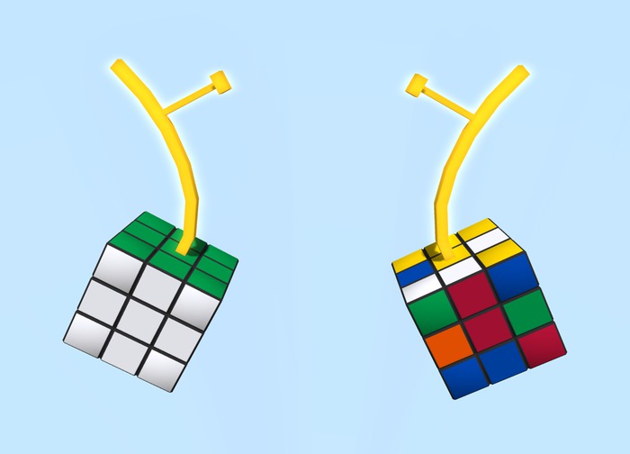 Rubik earrings